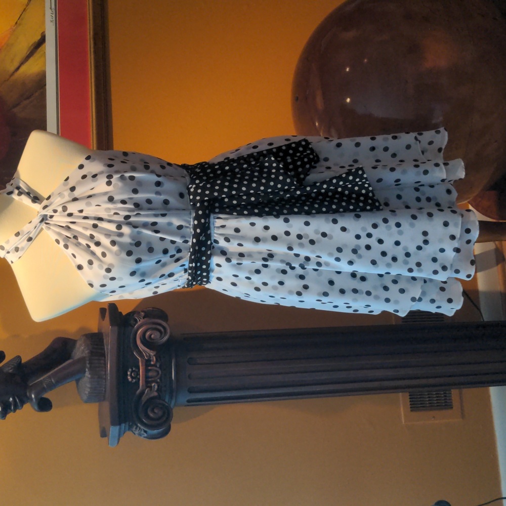 Black and White Polka Dot Dress